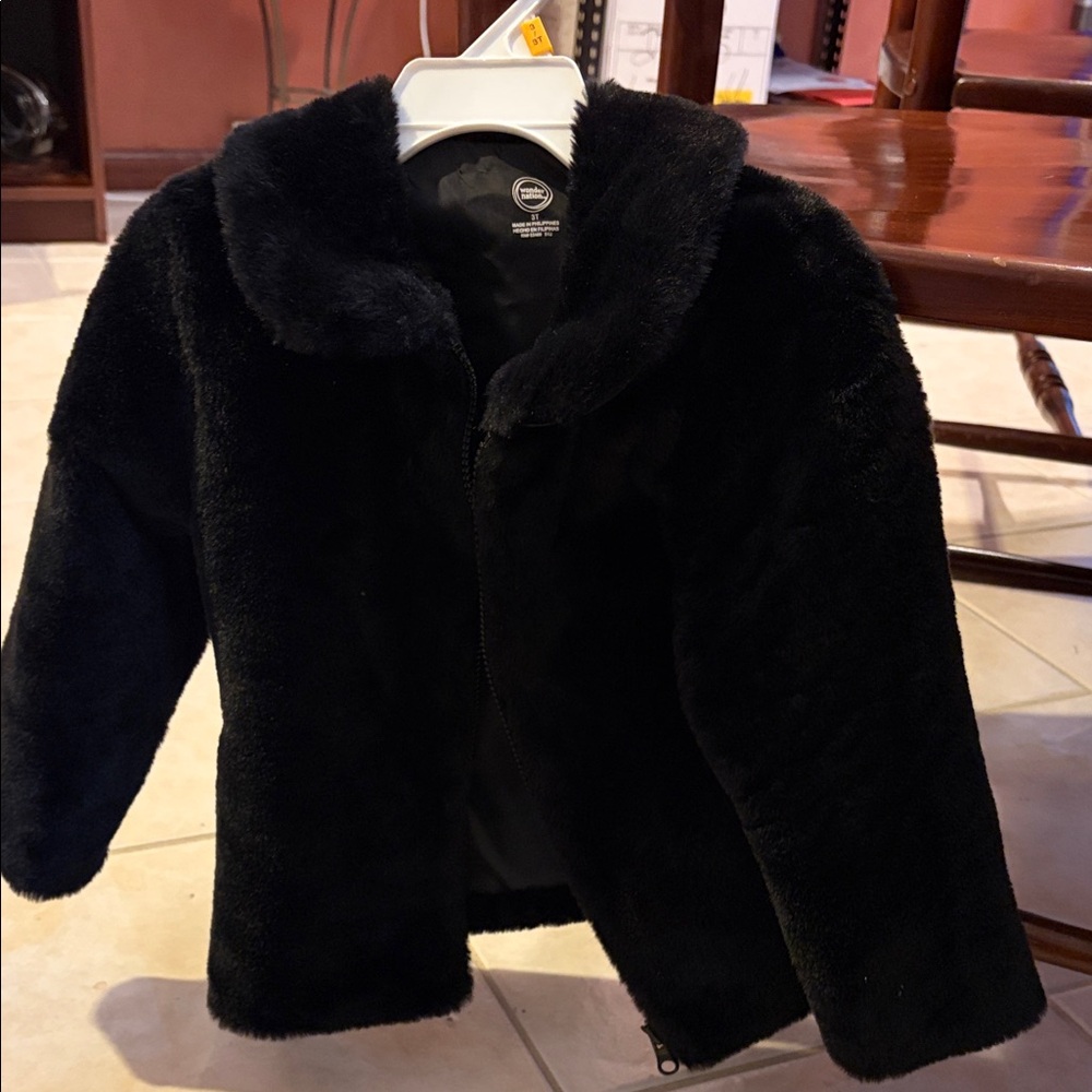 Wonder Nation Elegant Brown faux fur Jacket
